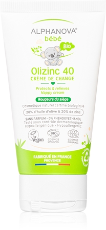 Alphanova Baby Olizinc 40® crème protectrice anti-érythèmes pour bébé