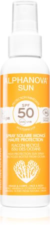 Alphanova Sun Bio apsaugos nuo saulės purškiklis SPF 50