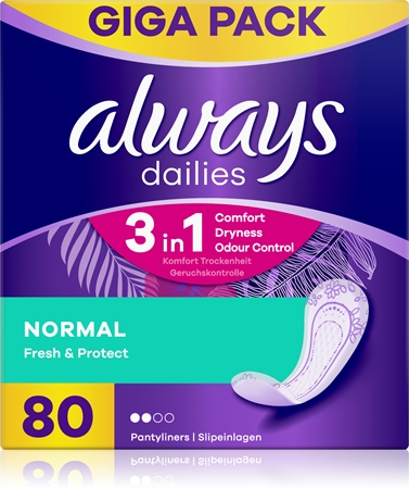Always Dailies Normal Fresh & Protect panty liners | notino.co.uk