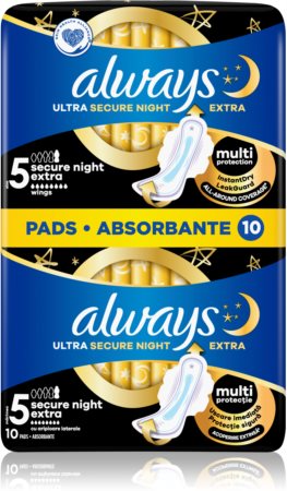 Always Ultra Secure Night Extra compresas