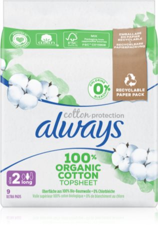 Always Cotton Protection Long hygiejnebind Parfumefri