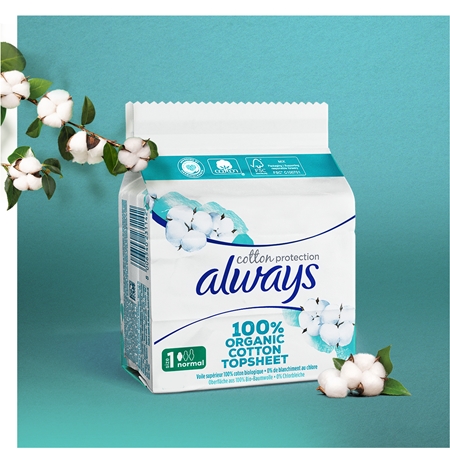 Always Cotton Protection Long paketai be kvapiųjų medžiagų