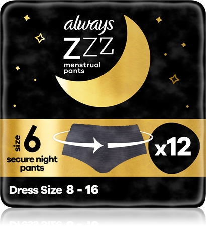 Always Secure Night Pants menstruációs női alsó