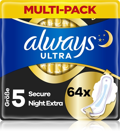 Always Ultra Secure Night Extra vložki