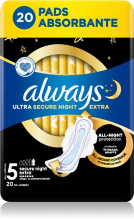 Always Ultra Secure Night Extra wkładki