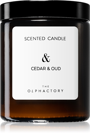 The Olphactory Ambientair The Olphactory Cedar & Oud lumânare parfumată (brown) &