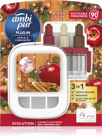 AmbiPur 3volution Apple & Cinnamon diffuseur électrique de parfum d'ambiance avec recharge