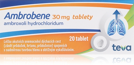 Ambrobene Ambrobene 30mg tablety usnadňuje vykašlávání a zmírňuje kašel