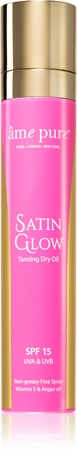 âme pure Satin Glow™ Tanning Dry Oil sun oil spray SPF 15