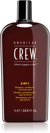 American Crew Hair & Body 3-IN-1 šampón, kondicionér a sprchový gel 3 v 1 pro muže