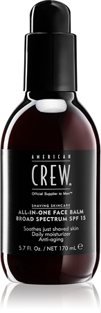 American Crew Shave & Beard ALL-IN-ONE Face Balm Broad Spectrum SPF 15 βάλσαμο για μετά το ξύρισμα SPF 15