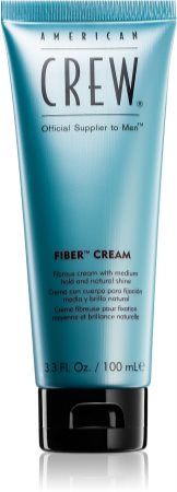 American Crew Styling Fiber Cream crema para dar definición al peinado, fijación media y reflejos naturales