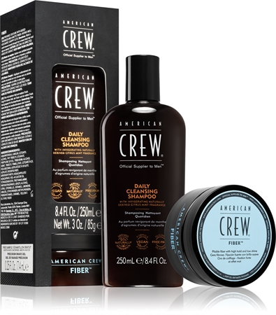 American Crew Regimen Set Fiber Duo hårstylingskit för män