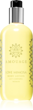 Amouage Love Mimosa perfumed body lotion for women