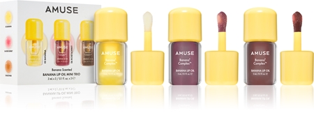 AMUSE Banana Lip Oil Mini Trio darčeková sada na pery