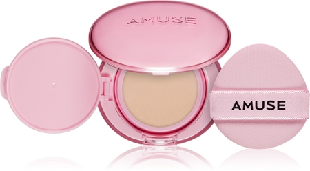 AMUSE Dew Power Vegan Cushion Long-Lasting Foundation Cushion to brighten and smooth the skin