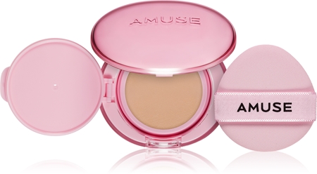 AMUSE Dew Power Vegan Cushion Long-Lasting Foundation Cushion to brighten and smooth the skin