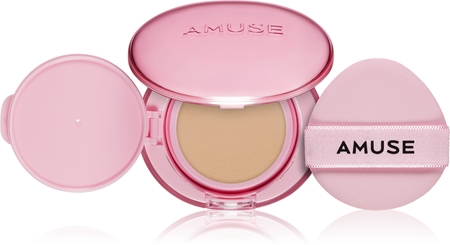 AMUSE Dew Power Vegan Cushion Long-Lasting Foundation Cushion to brighten and smooth the skin