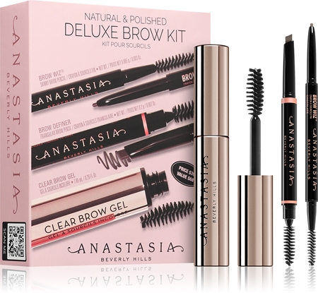 Anastasia Beverly Hills Natural & Polished Deluxe Brow Kit kulmakarvasetti sävy Taupe