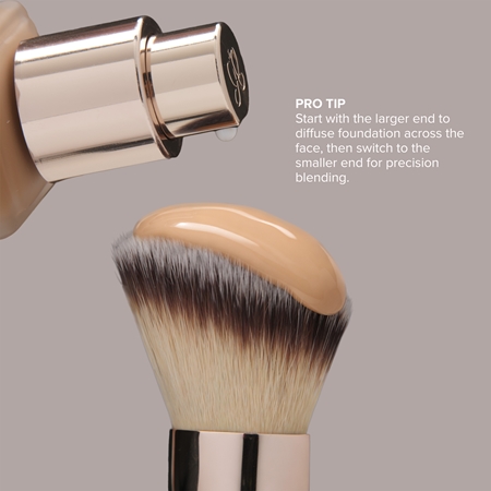 Anastasia Beverly Hills Impeccable Foundation & Face Brush double-ended universal foundation brush