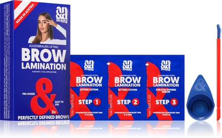 A.N.D. Beauty Brow Lamination Kit set pentru aranjarea sprâncenelor