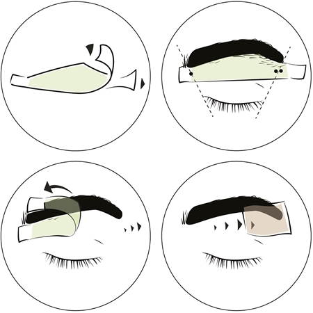 andmetics Wax Strips bandes de cire pour épilation des sourcils pour homme
