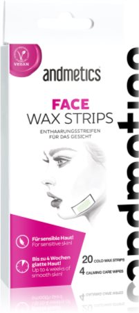 andmetics Wax Strips Face Benzi de ceara depilatoare pentru fata