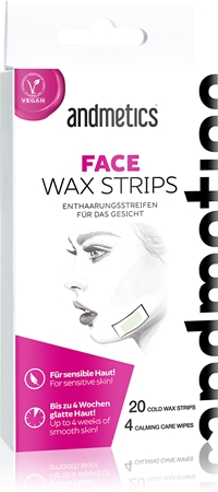 andmetics Wax Strips Face strisce depilatorie con cera per il viso