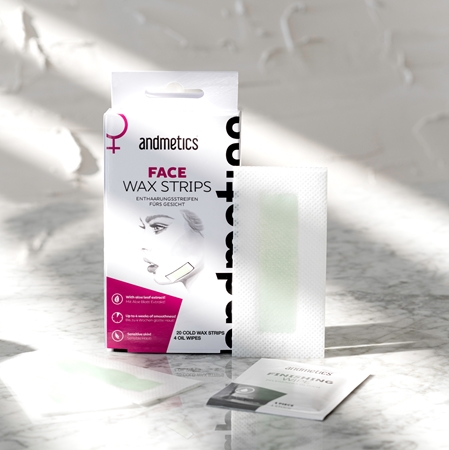 andmetics Wax Strips Face strisce depilatorie con cera per il viso