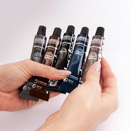 andmetics Tinting Starter Set zestaw do brwi