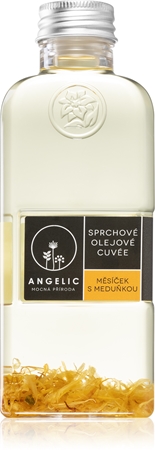 Angelic Cuvée Měsíček & Meduňka zklidňující sprchový olej