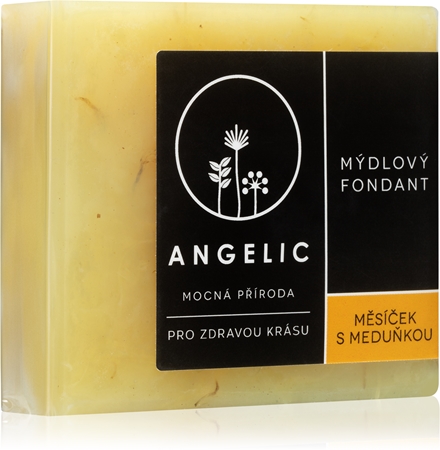 Angelic Mýdlový fondant Měsíček & Meduňka extra jemné přírodní mýdlo