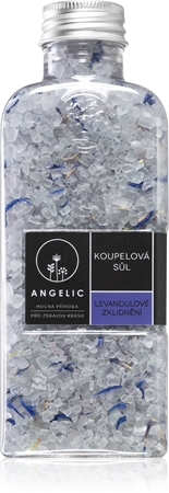 Angelic Koupelová sůl Levandulové zklidnění uklidňující koupelová sůl s bylinkami