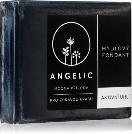 Angelic Mýdlový fondant Aktivní uhlí detoxikační mýdlo