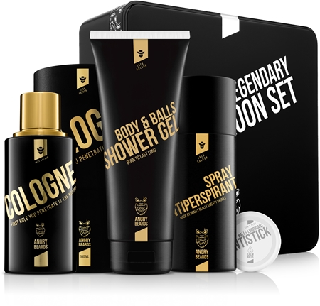 Angry Beards Jack Saloon Legendary Set Geschenkset für Herren