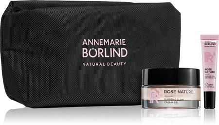 ANNEMARIE BÖRLIND Rose Nature Supreme Glow X-MAS Set ajándékszett a tökéletes bőrért