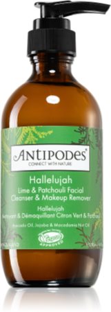 Antipodes Hallelujah Lime & Patchouli Gel zum Reinigen und Abschminken für das Gesicht