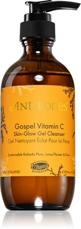 Antipodes Gospel Vitamin C Skin-Glow Gel Cleanser gel de limpeza iluminador com vitamina C