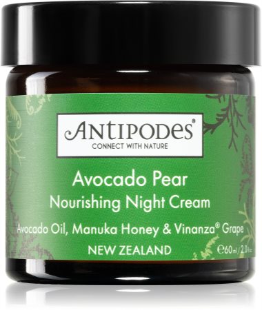 Antipodes Avocado Pear Nourishing Night Cream crema de noche nutritiva para el rostro