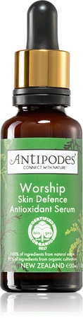 Antipodes Worship Skin Defence Antioxidant Serum Gesichtsserum zum Schutz der Zellen vor oxidativem Stress