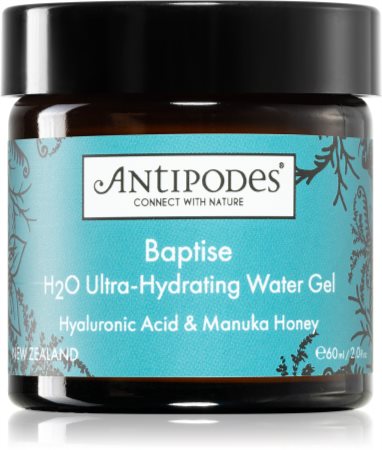 Antipodes Baptise H₂O Ultra-Hydrating Water Gel lehký hydratační gelový krém na obličej
