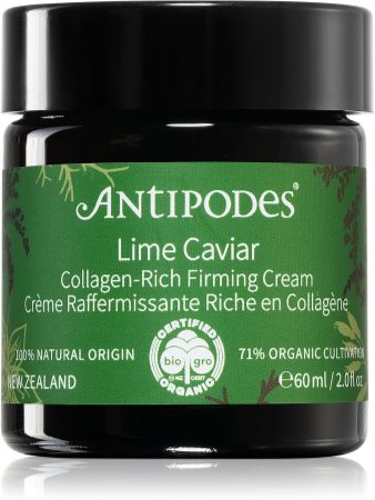 Antipodes Lime Caviar Collagen-Rich Firming Cream Pinguldav näokreem kollageeni tootmise toetamiseks