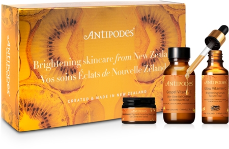 Antipodes Christmas Set Brightening Skincare Christmas gift set with a brightening effect