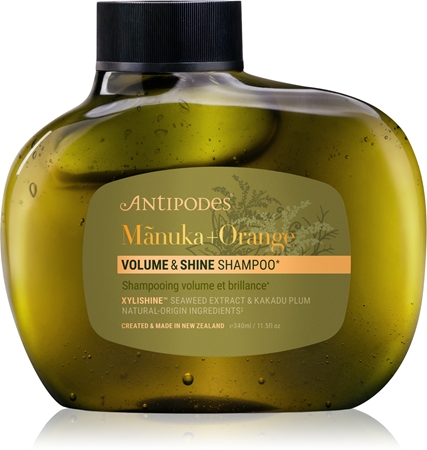 Antipodes Mᾱnuka + Orange Volume & Shine objemový šampón na lesk a hebkosť vlasov