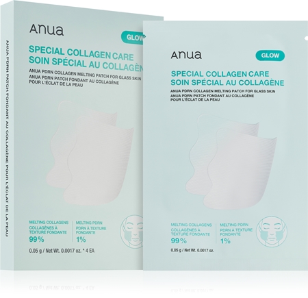 Anua PDRN Collagen Melting Patch for Glass Skin aufhellende Gesichtsmaske zum nähren und Feuchtigkeit spenden