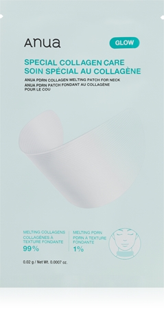 Anua PDRN Collagen Melting Patch For Neck Lifting und festigende Maske für Hals und Dekolleté
