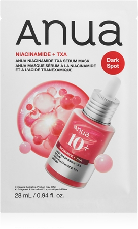 Anua Niacinamide TXA Serum Mask Aufhellende Tuchmaske gegen Pigmentflecken