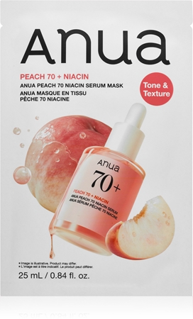 Anua Peach 70 Niacin Serum Mask Zellschichtmaske mit aufhellender Wirkung