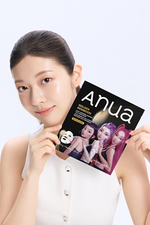 Anua K-Pop Demon Hunters Ceramide Barrier Collagen Mask glättende Stoffmaske mit Gel-Textur