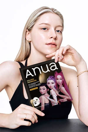 Anua K-Pop Demon Hunters Ceramide Barrier Collagen Mask glättende Stoffmaske mit Gel-Textur